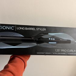 BIO IONIC ( Long Barrel Styler ) 1.25” Pro Curling Iron
