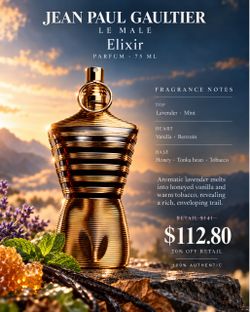 JEAN PAUL GAULTIER LE MALE Elixir PARFUM • 75 ML