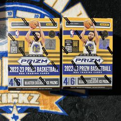 2022-23 Panini Basketball Prizm Lot of 2 Blasters Boxes New Factory Sealed