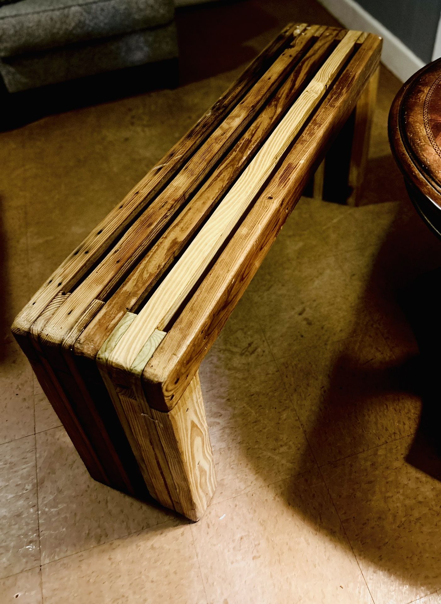 Solid Wood Handmade Bench