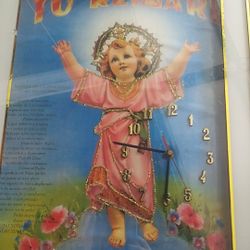 Niño Jesus clock frame