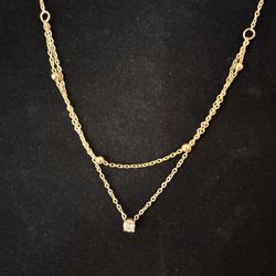 Jewelry Necklace Strand Oro Laminado Fino 