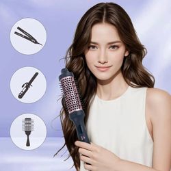 Professional-Grade Hair Curling Iron - 38mm Heated Curling Brush + Fast Heating for Salon-Quality Styling Results