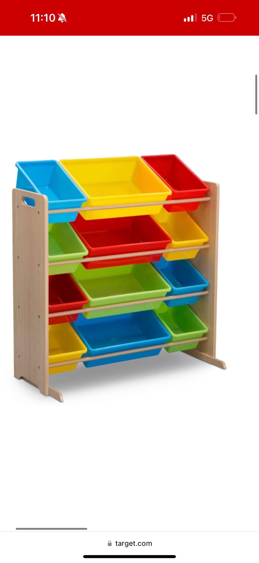 Toy Bin Organizer