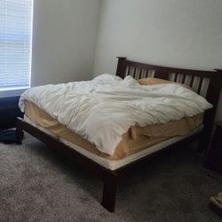 Bedroom Suite With Bed, dresser,and Side Table. Also, shelves (not pictured).  Must Sell This Weekend !