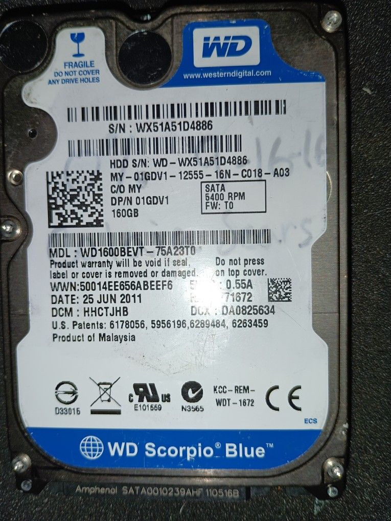 WD Scorpio Blue