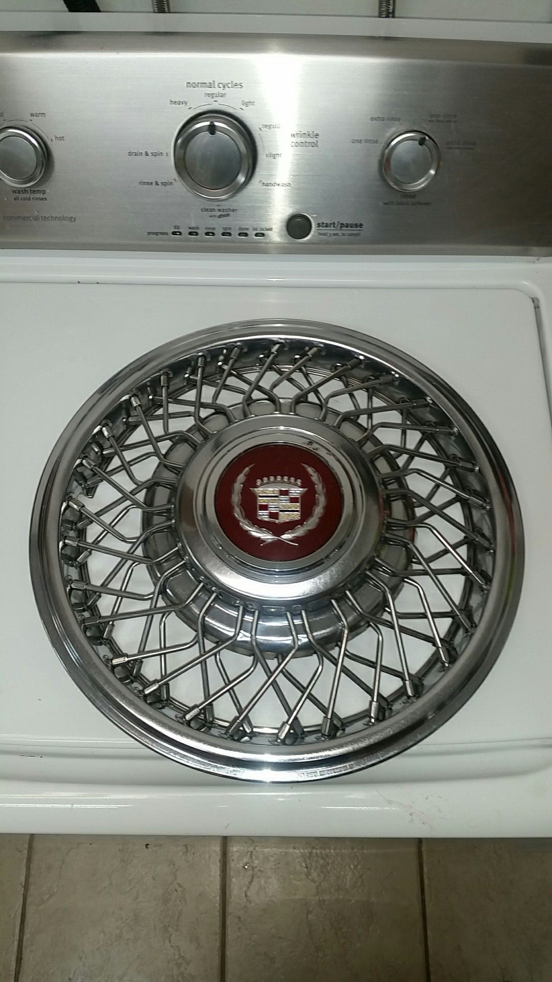 UPDATED:Genuine chrome hubcaps for GMC.. Cadillac and other original old car parts great find for collectors