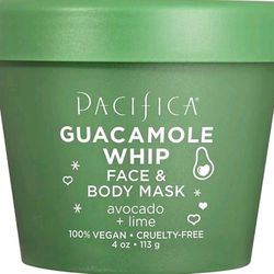 New Pacifica Guacamole Whip, Face and Body Mask, Avocado + Lime Unisex 4 oz Mask