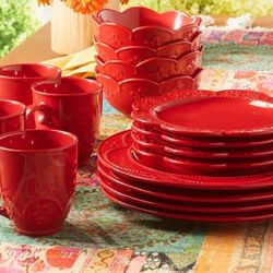 Princess House 16 PC Set / Set De 16 Piezas De Ruby Marbella De Princess House