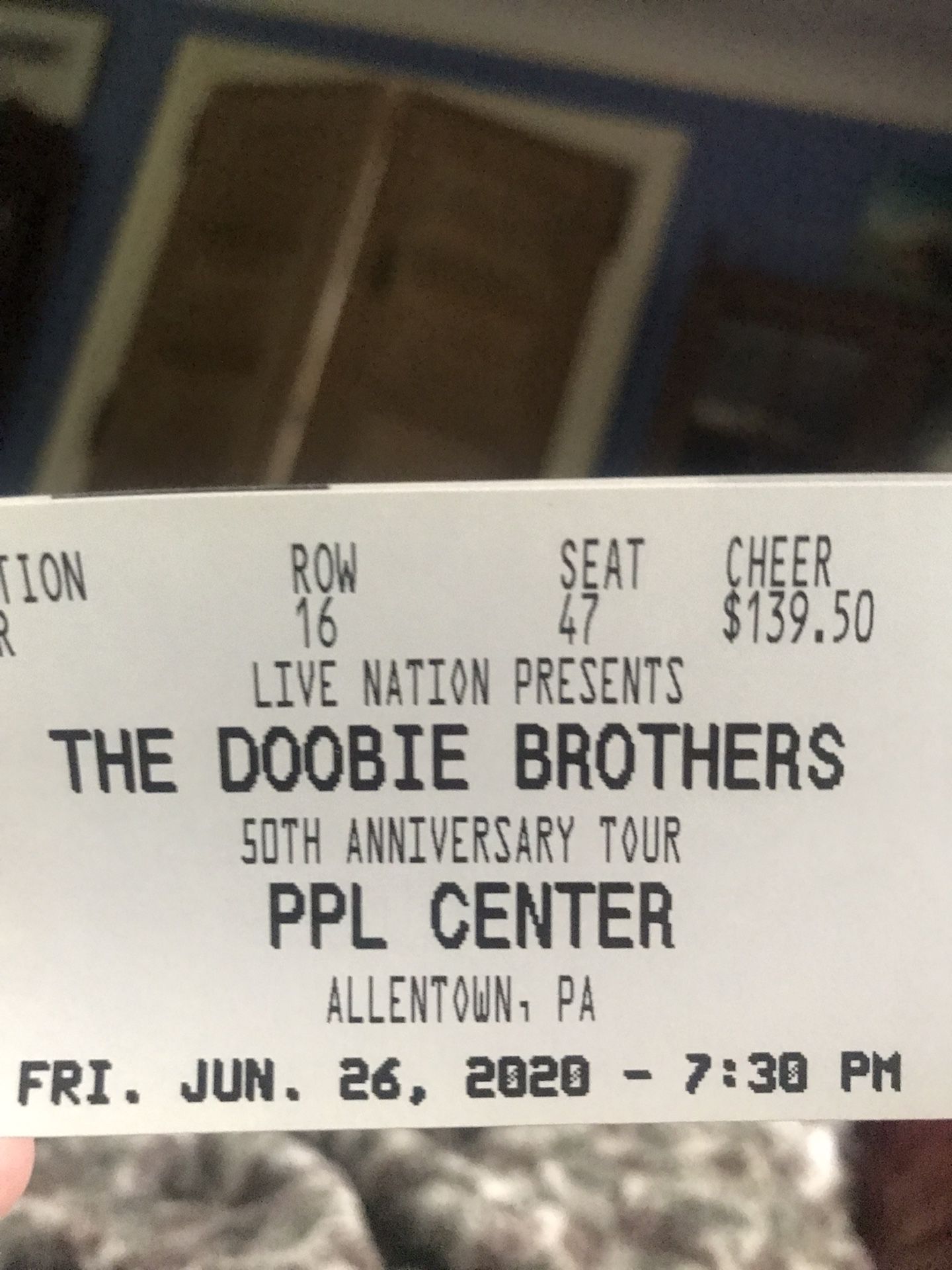 2 Tix Doobie Brothers PPL Center Allentown Oct 29