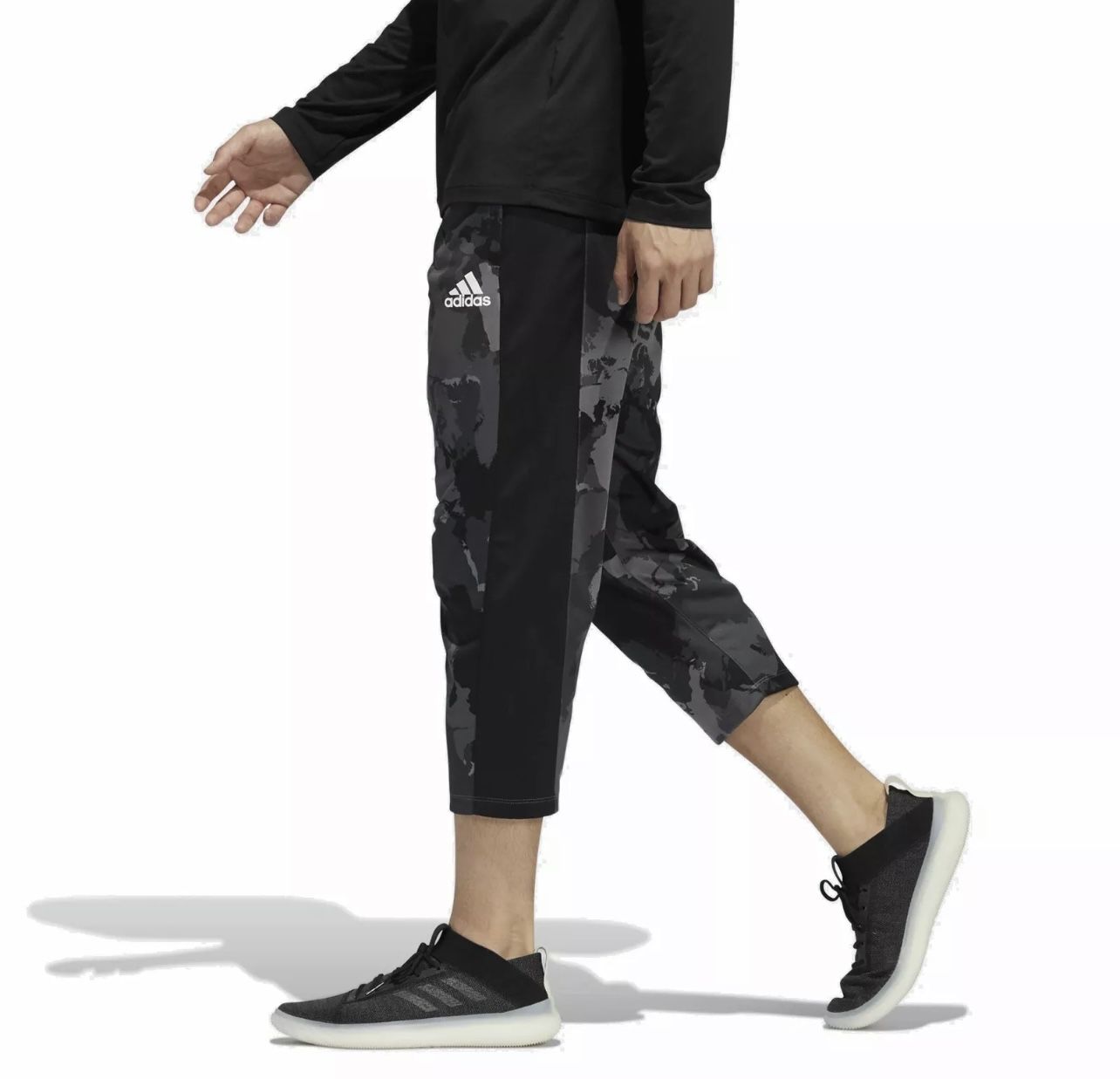 New Adidas Continental Camo City Cropped Pants Men's Athletic Bottoms GC8269