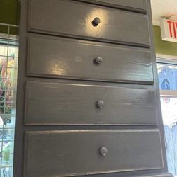 5  drawer grey pine