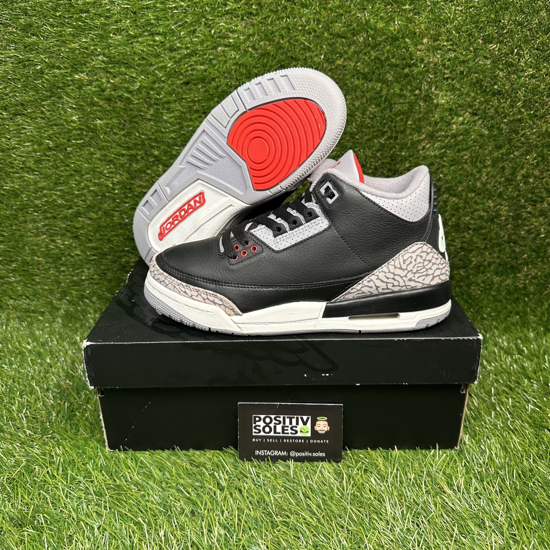 Air Jordan 3 OG GS Black Cement 2024
