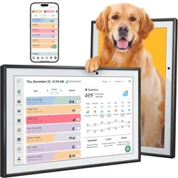 Digital Calendar 10.1 Inch Smart Electronic Family Planner with Chore Chart Display, IPS HD Touch Screen with WiFi App Control, Share Photos, Videos a