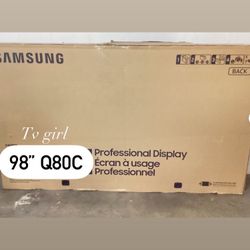 SAMSUNG 98-Inch Class QLED 4K Q80C Series Quantum HDR+, Dolby Atmos Object Tracking Sound Lite, Direct Full Array, Q-Symphony 3.0, Gaming Hub, Smart T