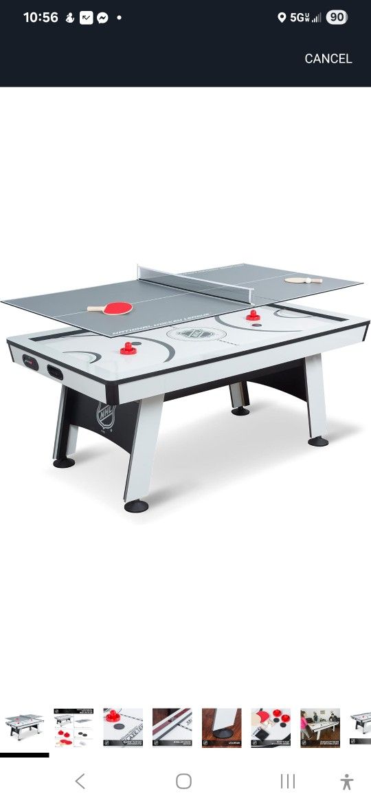 Air Hockey/Tennis Table Combo