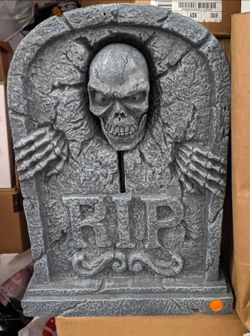 Halloween Spooky LED talking grave