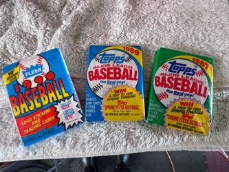 Sealed baseball cards