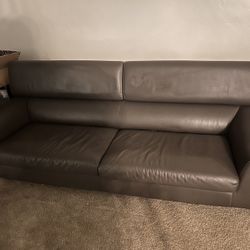 Beautiful Large Leather Couch 