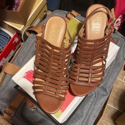 Brown Wedge Heels