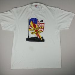 VTG 90s Operation Desert Storm White T-Shirt Men's Size XL 46 SOFFE Shirt USA