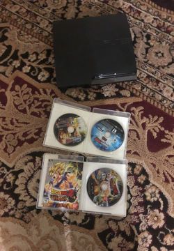 PS3 with 3 games