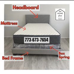 Brand New Full Bed Frame With Mattress And Box Spring🚨 Only $319 🚨 Ready For Delivery 🚛