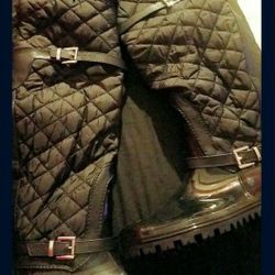 Knee high Fashion Rain boots Size 8