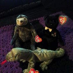 3- "1999"  Ty Original Beanie Babys / All Retired W/ Tags