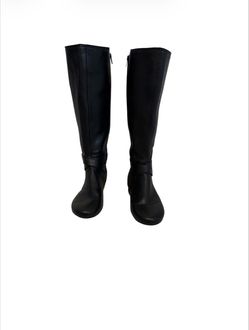 Ana Doby Women Black Tall Knee Boots - size 7.5 M