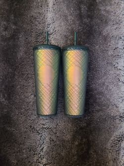Starbucks Peacock Green Jewel Tumblers
