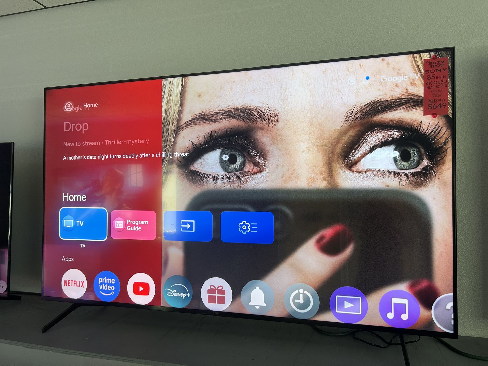 Sony X80K 85" 4K HDR Smart LED TV