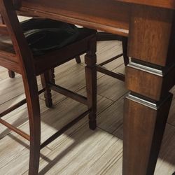 Wood Dining Table 6 Chairs