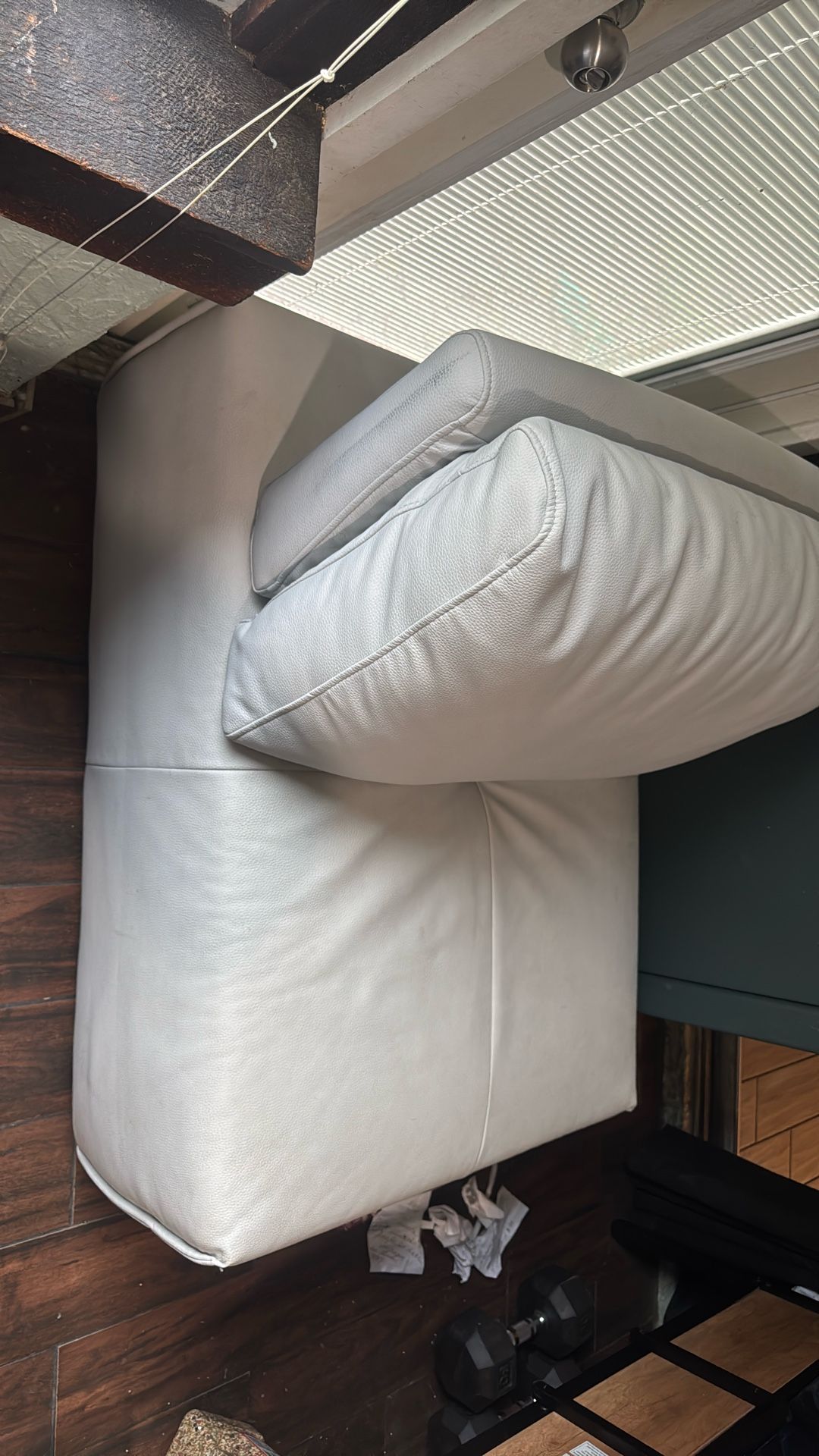 White Leather Couch