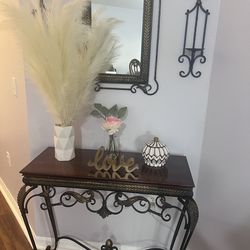 Hallway/Entryway Table with mirror