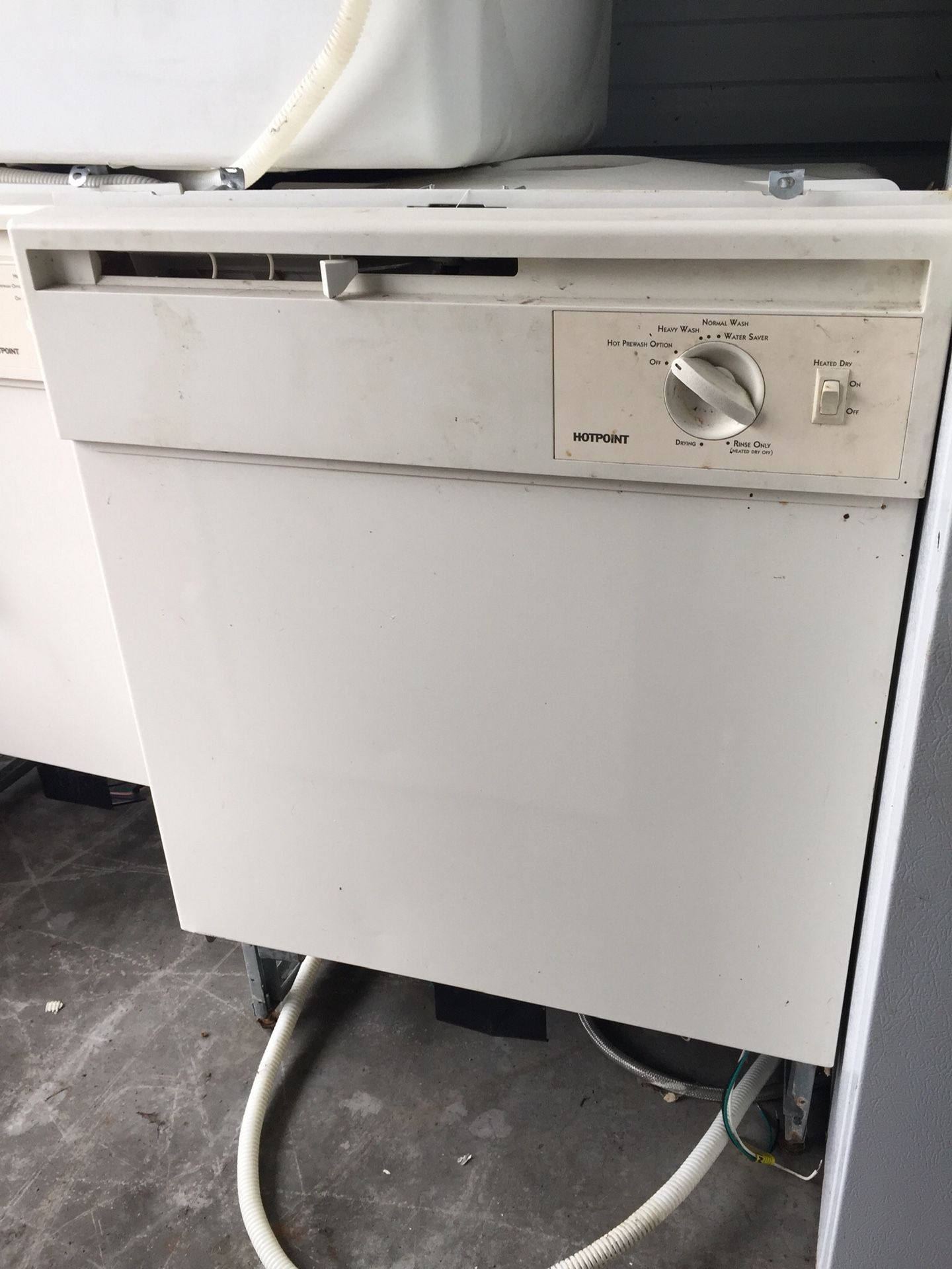 White dishwasher