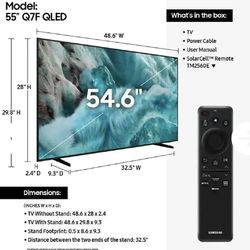 Cracked Screen Samsung 55in Q7F QLED TV