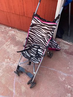 Kids zebra print stroller