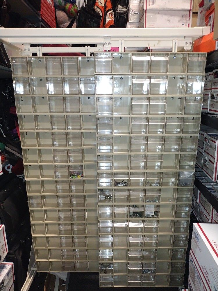 Free Standing Hardware Tip Out Drawer Unit