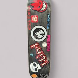 Industrial Rideshop Skateboard Deck Black 7.8 In