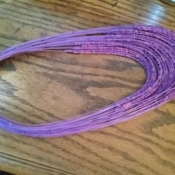 Purple Bracelet And Necklace