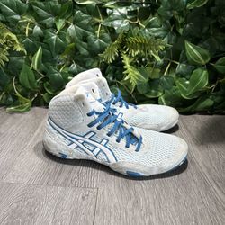 Women's ASICS MATBLAZER Wrestling Shoes Blue 1082A001 Boxing Grappling Size 8.5