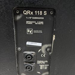 Electro- Voice QRx118s Subwoofer 