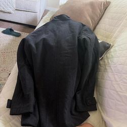 Black wool coat