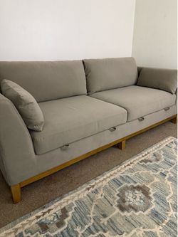 Thomasville Mokena Fabric Stationary Sofa with Storage