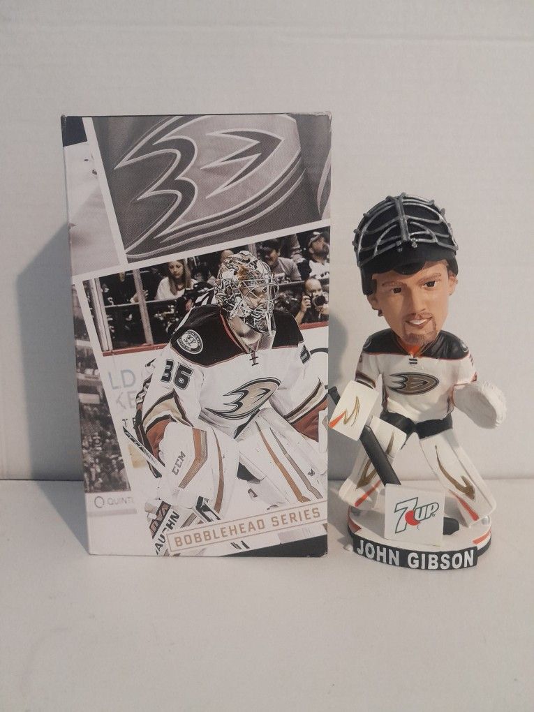 Anaheim Duck's John Gibson Bobblehead SGA