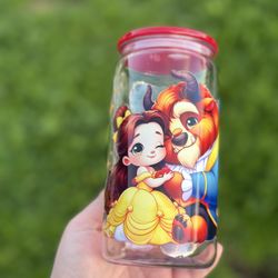 Beauty & The Beast’s Cup W/ Straw