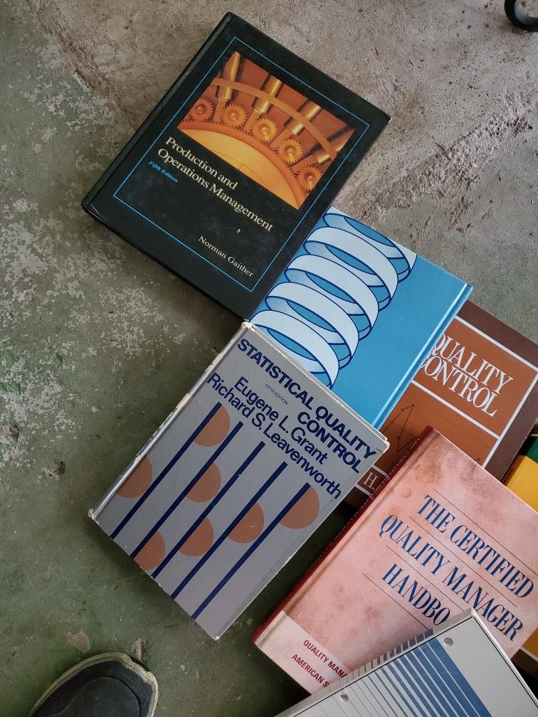 Lot Of Ten Quality Control Books