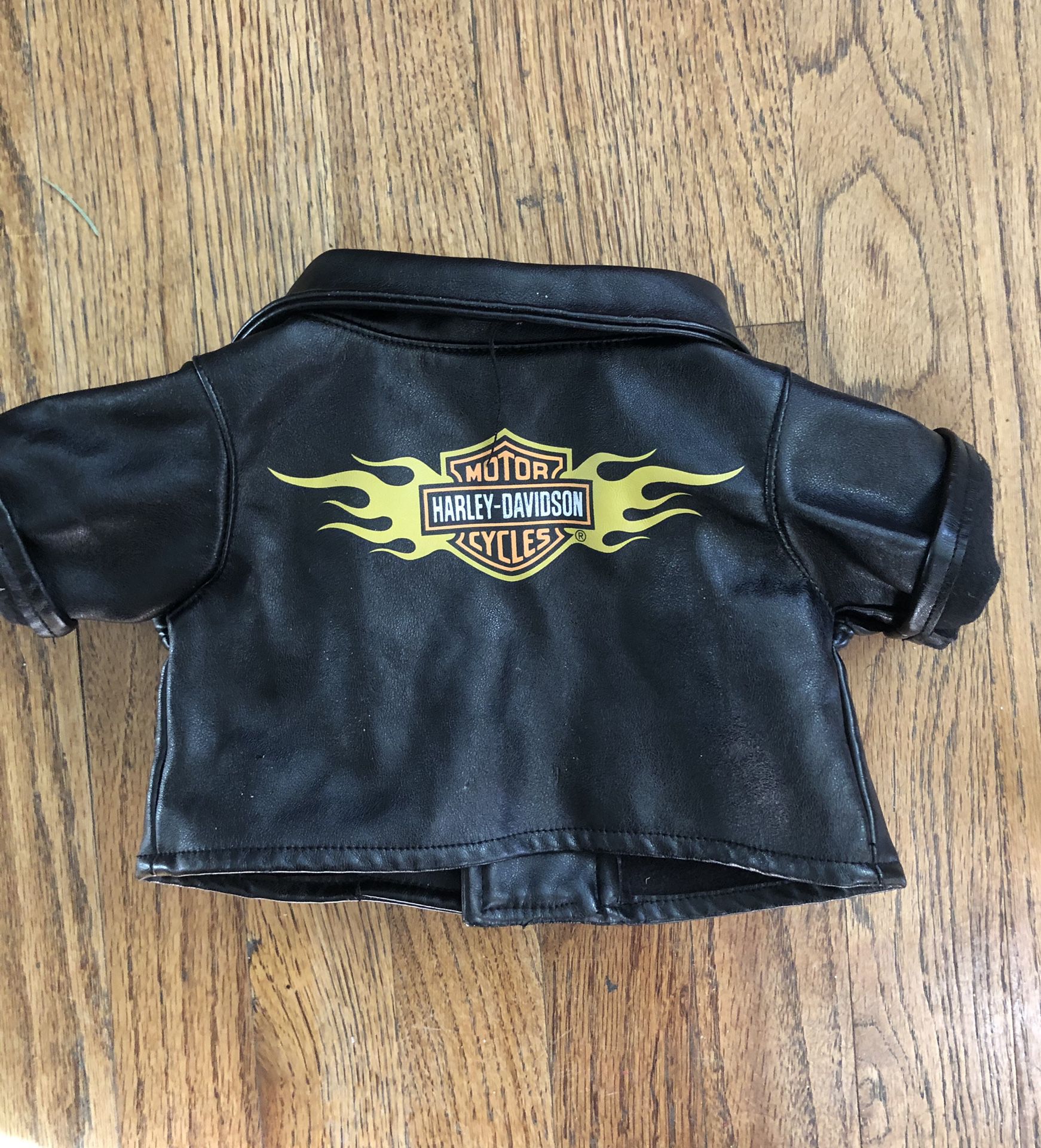 Build a bear Harley Davidson leather motorcycle jacket