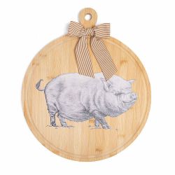 Blue Stallion Farm “Emily The Pig” 14-inch Charcuterie Board